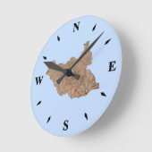 Kaart Zuid-Soedan Ronde Klok (Hoek)