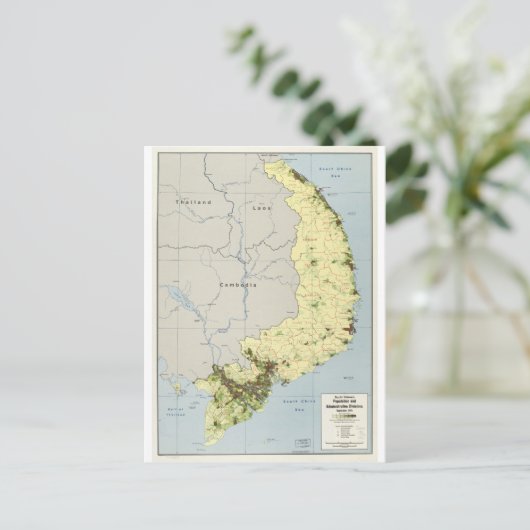 kaart Zuid-Vietnam september 1972 (Staand voorkant)