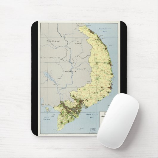 kaart Zuid-Vietnam september 1972 Muismat (Met muis)