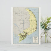 kaart Zuid-Vietnam september 1972 Persoonlijk Briefhoofd (Staand voorkant)