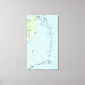  kaart Zuidelijke Banken (1957) Canvas Afdruk (Voorkant)