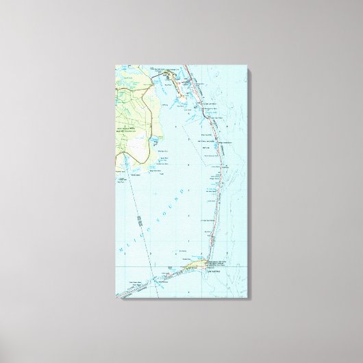  kaart Zuidelijke Banken (1957) Canvas Afdruk (Voorkant)