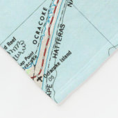  kaart Zuidelijke Banken (1957) Fleece Deken (Hoek)