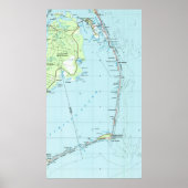  kaart Zuidelijke Banken (1957) Poster (Voorkant)