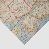 Kaart Zuidwestelijke Verenigde Staten en Alaska 18 Tissuepapier (Detail)