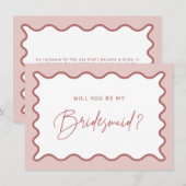 Kaart Zware grens Bridesmaid proposal (Voorkant / Achterkant)