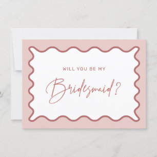 Kaart Zware grens Bridesmaid proposal