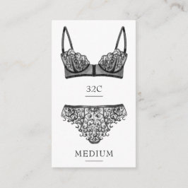 Kaart zwarte lingerie invoegen