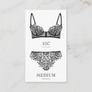 Kaart zwarte lingerie invoegen