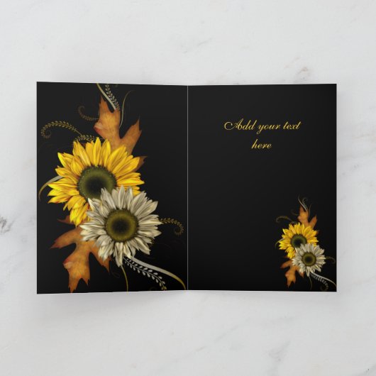 Kaart Zwarte Zonnebloem Beste Vergroting Dag (Binnen)