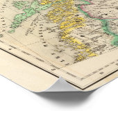 Kaart Zweden, Noorwegen Atlas Poster (Hoek)