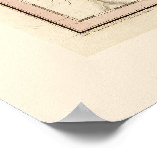 Kaart Zwitserland (Swisserland), c. 1818 Poster (Hoek)