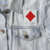 Kaartafspeelknoppen - Diamond Vierkante Button 5,1 Cm (In situ)