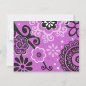 KAARTBAT Mitzvah Reply Card RSVP Kaartje (Achterkant)