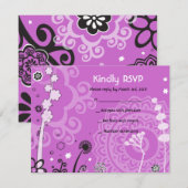 KAARTBAT Mitzvah Reply Card RSVP Kaartje (Voorkant / Achterkant)