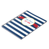 Kaartboek Nautical Baby shower. Notitieboek (Linkerzijde)