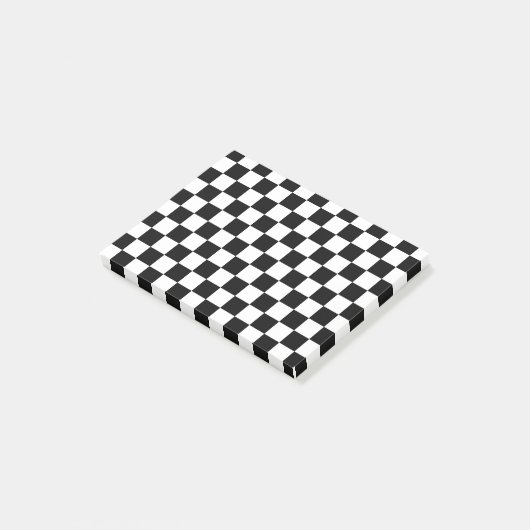 Kaartbord zwart-wit post-it® notes (Schuin)