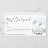 Kaartcertificaat voor winterpines (Voorkant)