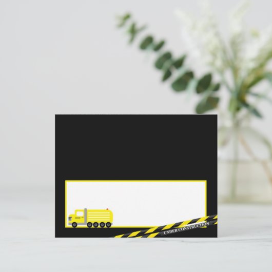 Kaartconstructie op schrijfbare plaats briefkaart (Staand voorkant)