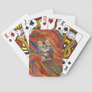 Kaartdeck Kitten Yarn afspelen Pokerkaarten