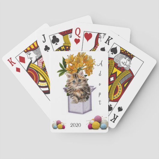 Kaartdeck voor afspelen Keukengaren Pokerkaarten (Achterkant)