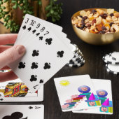 Kaartdecker afspelen pokerkaarten (Insitu)