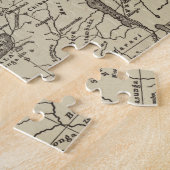 Kaartdeel van Afrika | Route van Cameron Legpuzzel (Zijkant)