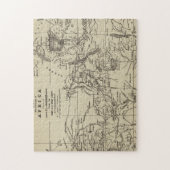 Kaartdeel van Afrika | Route van Cameron Legpuzzel (Verticaal)