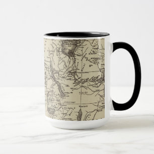 Kaartdeel van Afrika Route van Cameron Mok