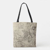 Kaartdeel van Afrika | Route van Cameron Tote Bag (Achterkant)