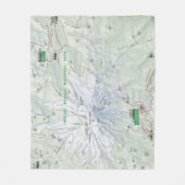 Kaartdeken van de Rainier-kaart Fleece Deken (Voorkant)