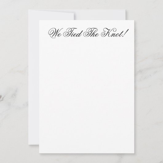 Kaarten  aankondiging bruiloft (Voorkant)