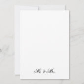 Kaarten  aankondiging bruiloft (Achterkant)