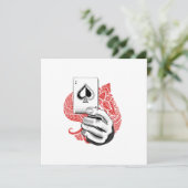 Kaarten Aas Schoppen Casino Speler Poker Gokken Ca (Staand voorkant)