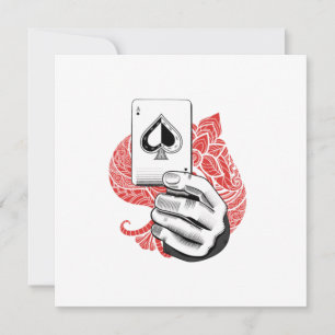 Kaarten Aas Schoppen Casino Speler Poker Gokken Ca