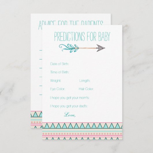 Kaarten advies over voorspelling van damesgriep (Voorkant / Achterkant)