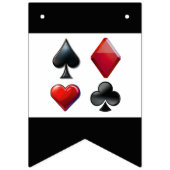 Kaarten afspelen Casino Poker Happy Birthday Banne Vlaggetjes (Eerste vlag)