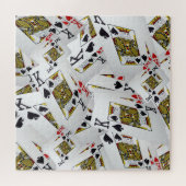 Kaarten afspelen gelaagd, puzzelpuzzel legpuzzel (Horizontaal)