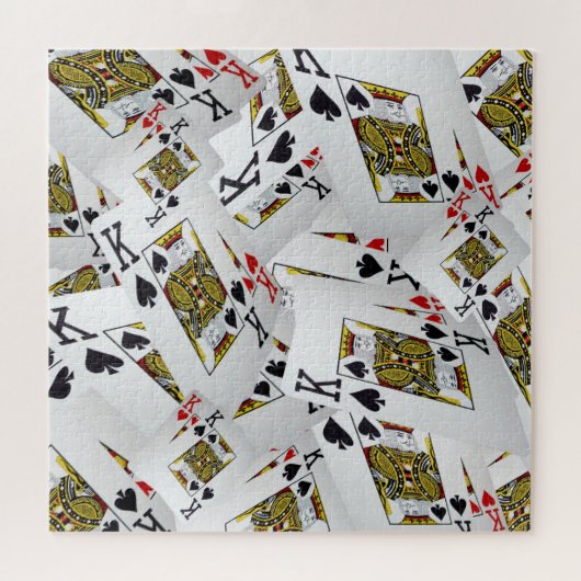 Kaarten afspelen gelaagd, puzzelpuzzel legpuzzel (Horizontaal)