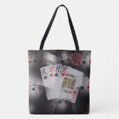 Kaarten afspelen in een patroon, tote bag (Voorkant)