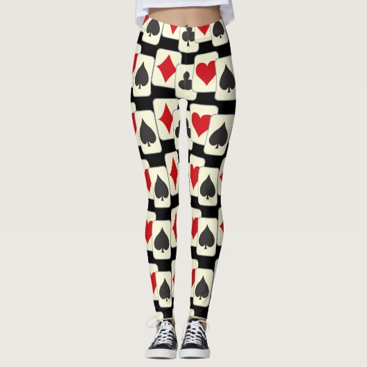Kaarten afspelen leggings (Voorkant)