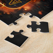 Kaarten afspelen. legpuzzel (Zijkant)