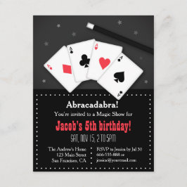 Kaarten afspelen Magische Partij Uitnodigingen