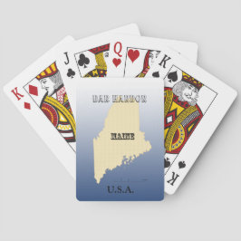 Kaarten afspelen - Maine State Map met City