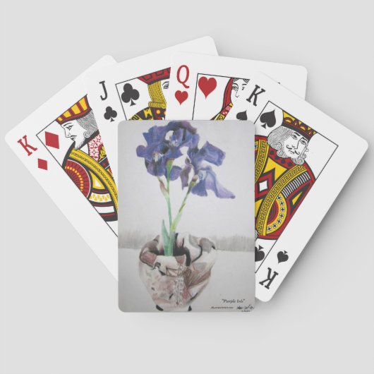 Kaarten afspelen met "Paarse iris" door ALarsenArt (Achterkant)
