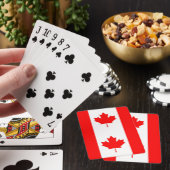 Kaarten afspelen met vlag van Canada (Insitu)
