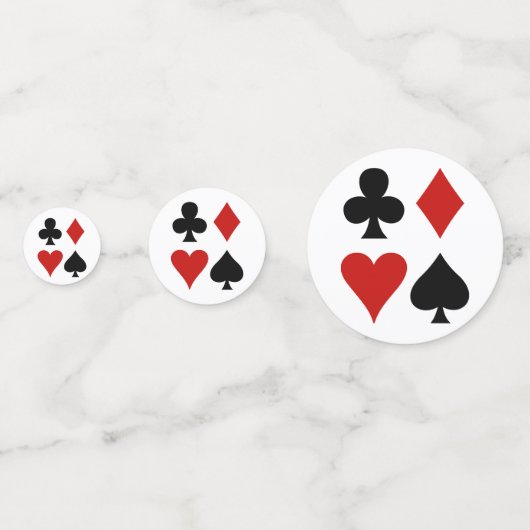 Kaarten afspelen Ontwerptabel Confetti (Achterkanten)