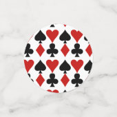 Kaarten afspelen Ontwerptabel Confetti (Kleine voorkant)