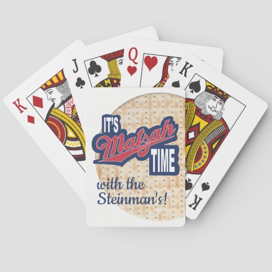 Kaarten afspelen "PASSOVER" Het is Matzah Time" (Achterkant)