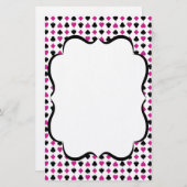 Kaarten afspelen Roze en Zwart (Voorkant / Achterkant)